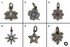 Pave Diamond Charm-3 Finish (Multiple Charms)